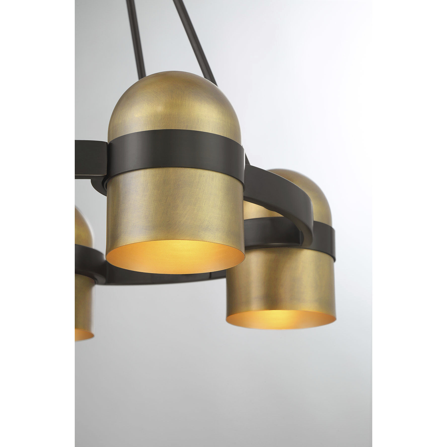 Andover 4 Light 20 inch Mediterranean Bronze and Riviera Brass Chandelier Ceiling Light