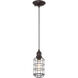 Vintage 1 Light 5 inch English Bronze Mini Pendant Ceiling Light