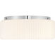 Edgemont 4 Light 20 inch Chrome Flush Mount Ceiling Light