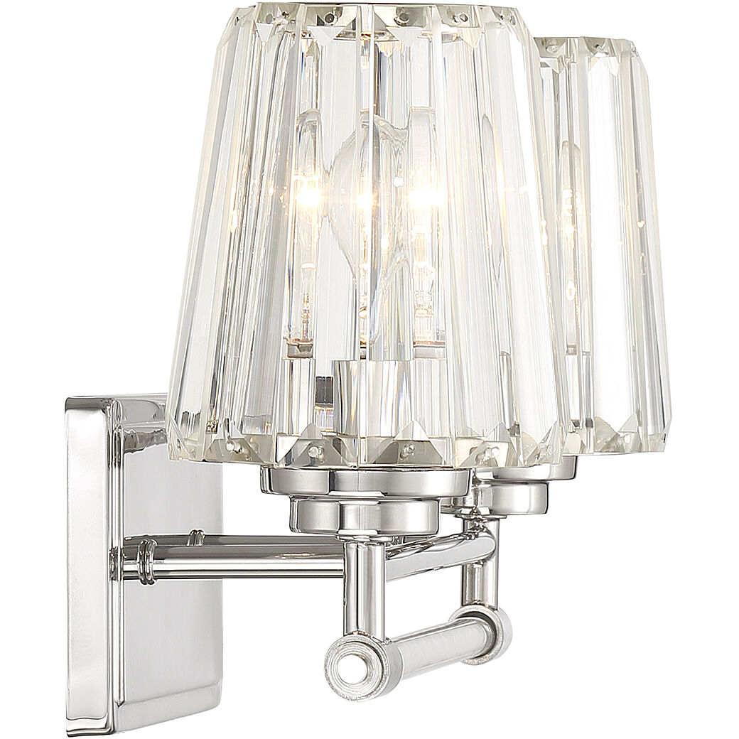 Garnet 2 Light 16 inch Polished Nickel Bathroom Vanity Light Wall Light
