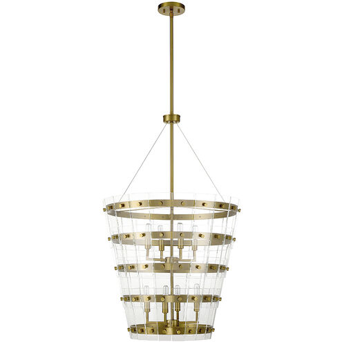 Ventari 8 Light 25 inch Warm Brass Pendant Ceiling Light