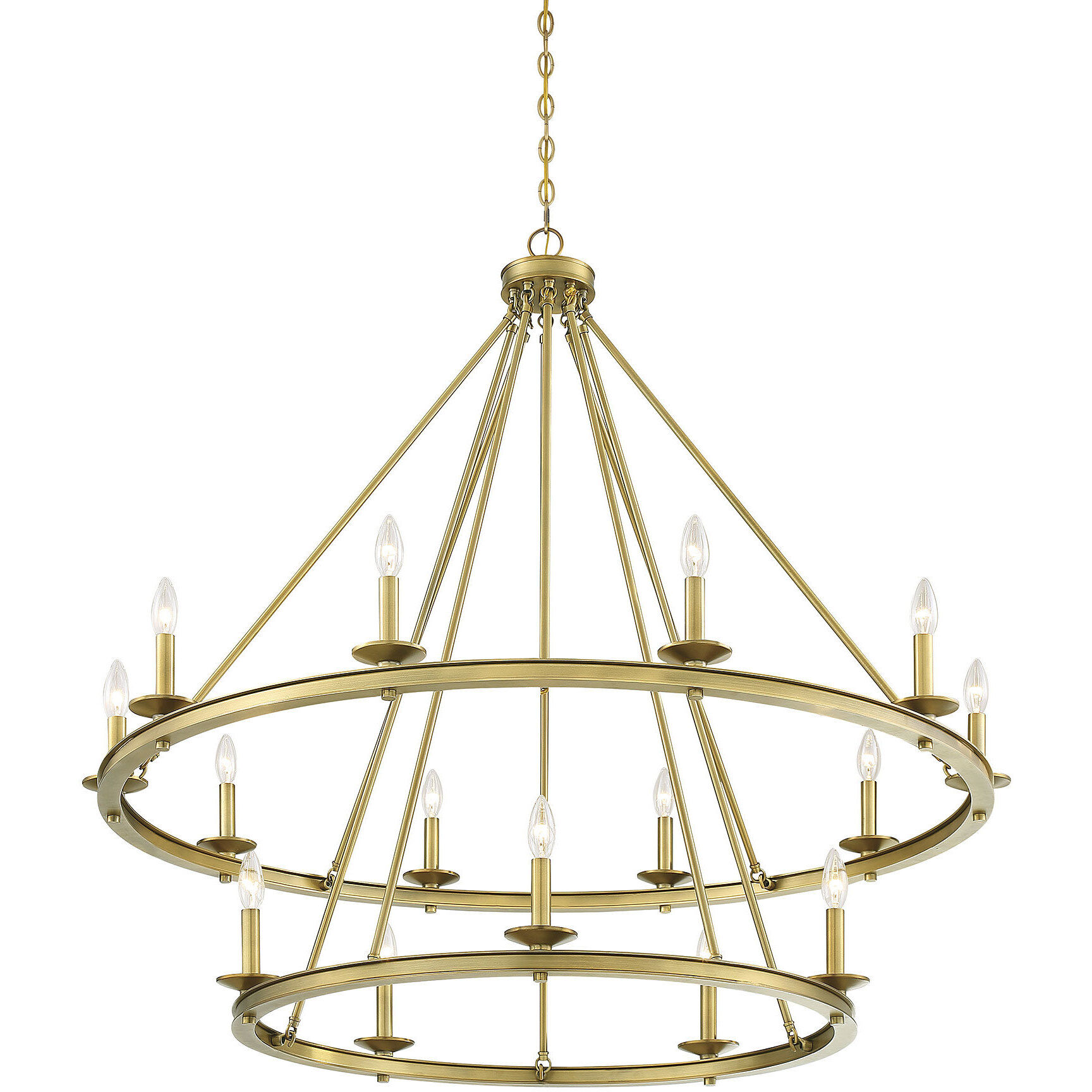 Middleton 15 Light 45 inch Warm Brass Chandelier Ceiling Light, Essentials