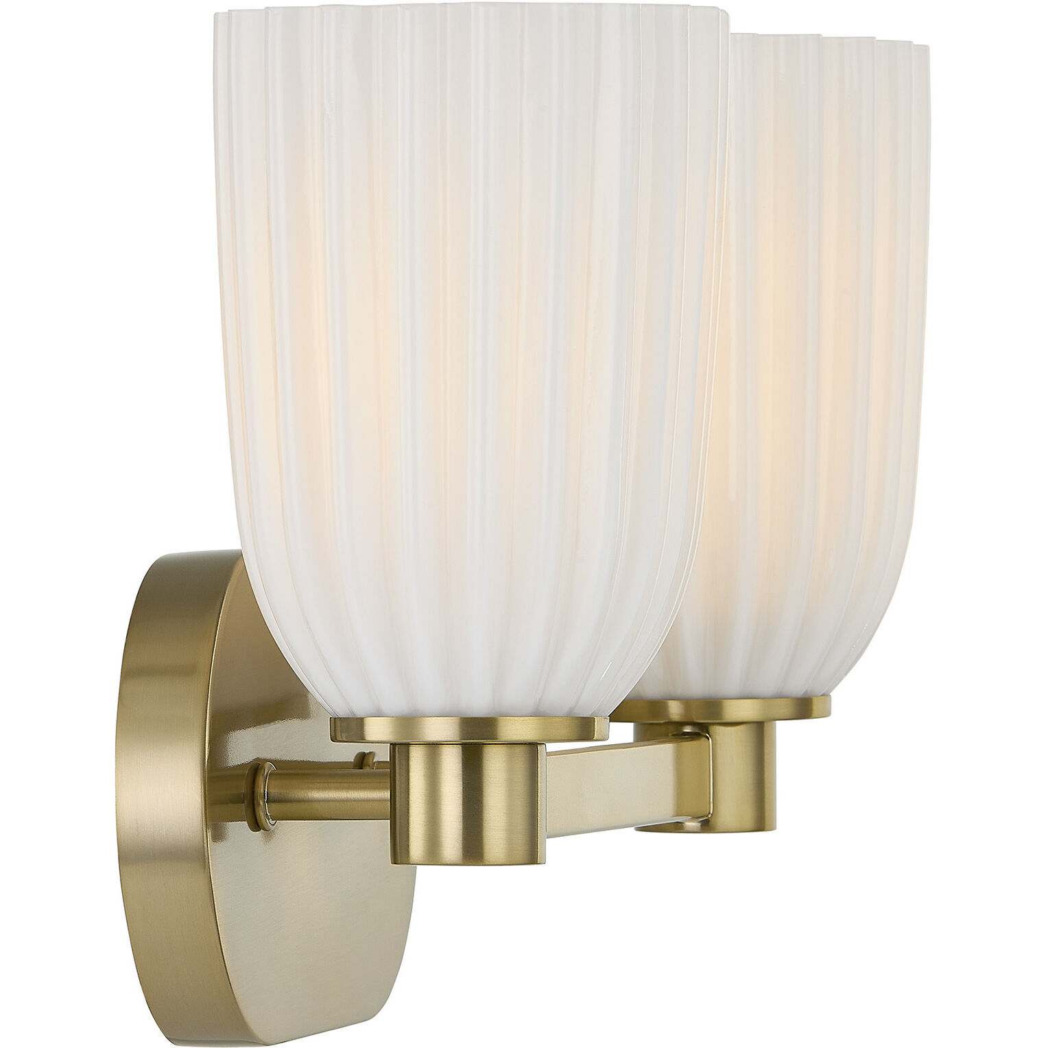 Baldwin 2 Light 14 inch Noble Brass Bathroom Vanity Light Wall Light, Essentials