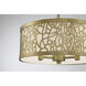 New Haven 3 Light 14 inch Burnished Brass Covertible SemiFlush Ceiling Light