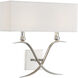 Payton 2 Light 16 inch Polished Nickel Wall Sconce Wall Light, Essentials