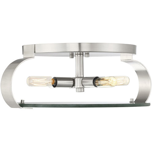 Drummond 4 Light 16 inch Satin nickel Flush Mount Ceiling Light