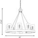 Inman 8 Light 32 inch English Bronze Outdoor Chandelier