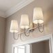 Cameron 3 Light 24 inch Polished Nickel Bathroom Vanity Light Wall Light, Essentials