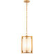 Orleans 4 Light 12 inch Distressed Gold Pendant Ceiling Light