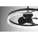 Lyria 14 inch Matte Black with Black Blades Fan D'Lier