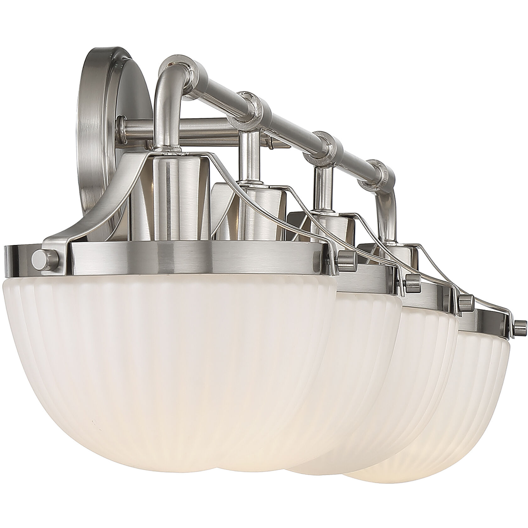 Meredith 4 Light 33 inch Satin Nickel Bathroom Vanity Light Wall Light