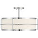 Chauncey 4 Light 22 inch Chrome Semi-Flush Ceiling Light