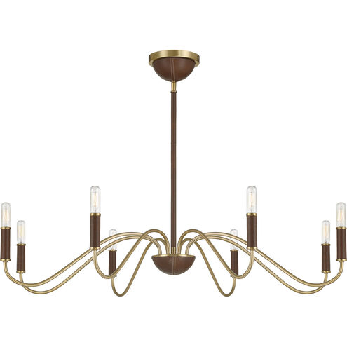 Abeline 8 Light 39 inch Warm Brass Chandelier Ceiling Light