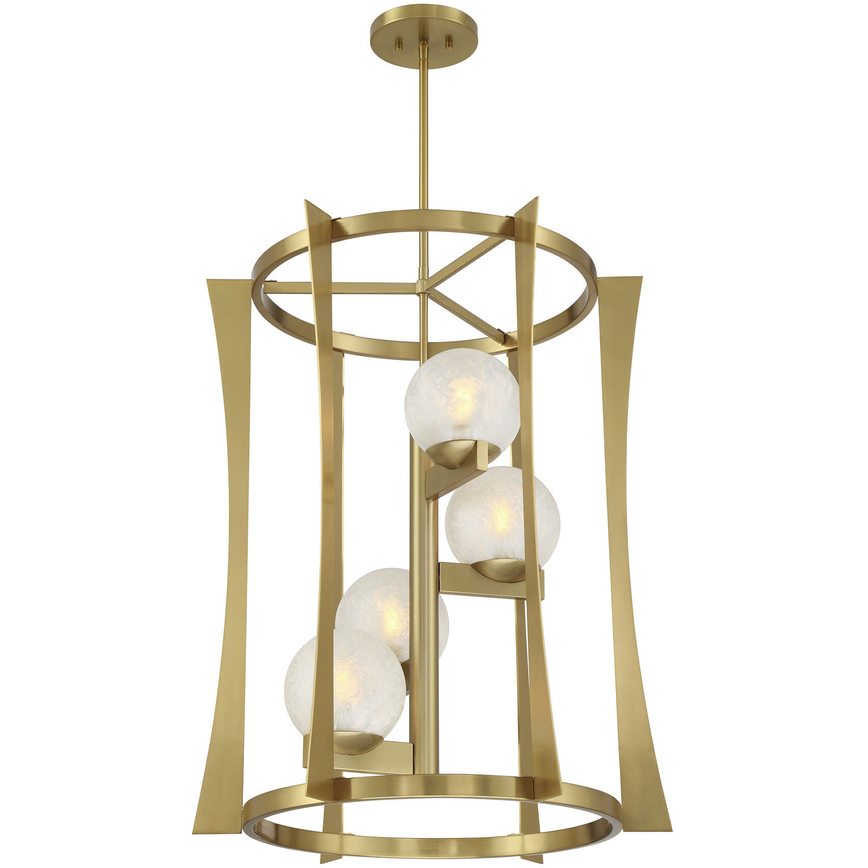 Darien 4 Light 23 inch Warm Brass Pendant Ceiling Light