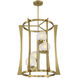 Darien 4 Light 23 inch Warm Brass Pendant Ceiling Light