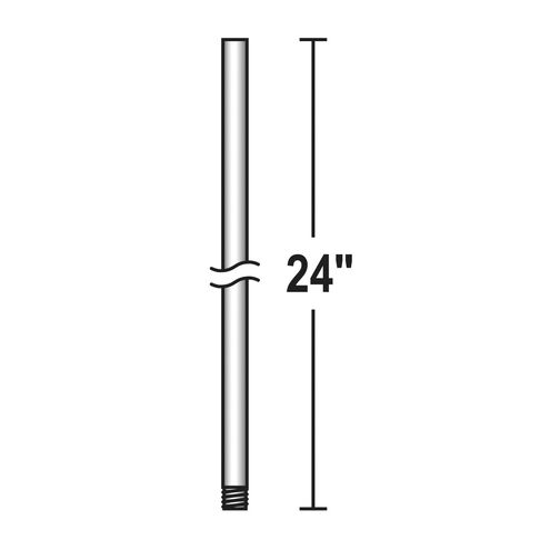 Stella Galvanized Aluminum Ceiling Fan Downrod in 24 in.