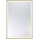 Paulding 48 X 32 inch Black Mirror, Frontlit