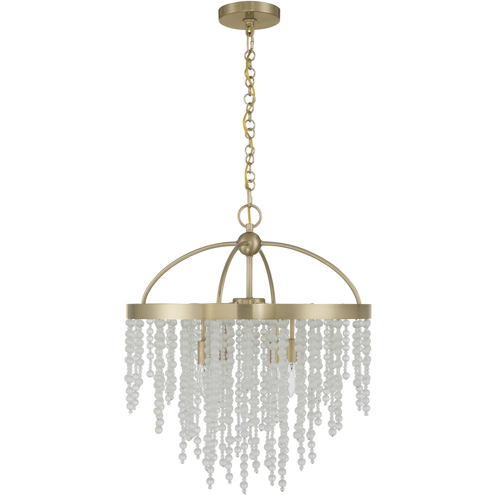Jeanette 4 Light 20 inch Noble Brass Chandelier Ceiling Light