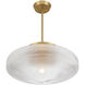 Norwich 1 Light 18 inch Warm Brass Covertible SemiFlush Ceiling Light