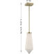 Leland LED 6 inch Noble Brass Mini-Pendant Ceiling Light