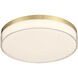 Clarion LED 11 inch Brass Flush Mount Ceiling Light