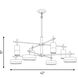 Ashor LED 42 inch Black with Warm Brass Accents Chandelier Ceiling Light