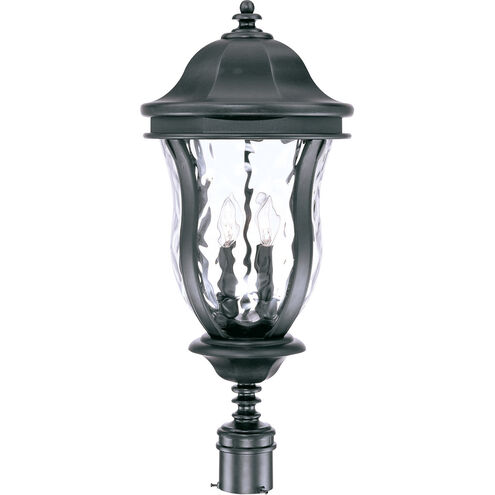 Monticello 4 Light 28 inch Black Outdoor Post Lantern