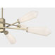 Leland LED 47 inch Noble Brass Chandelier Ceiling Light