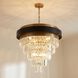 Marquise 9 Light 30 inch Black with Warm Brass Accents Chandelier Ceiling Light