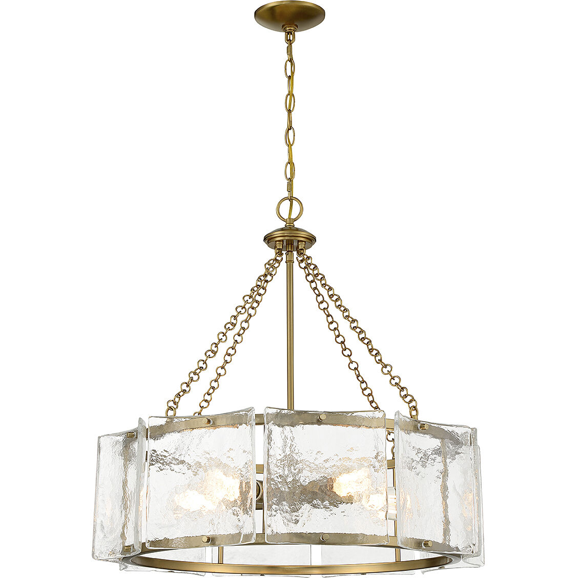 Genry 5 Light 26 inch Warm Brass Pendant Ceiling Light