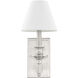 Washburn 1 Light 6.9 inch Satin Nickel Wall Sconce Wall Light, Essentials