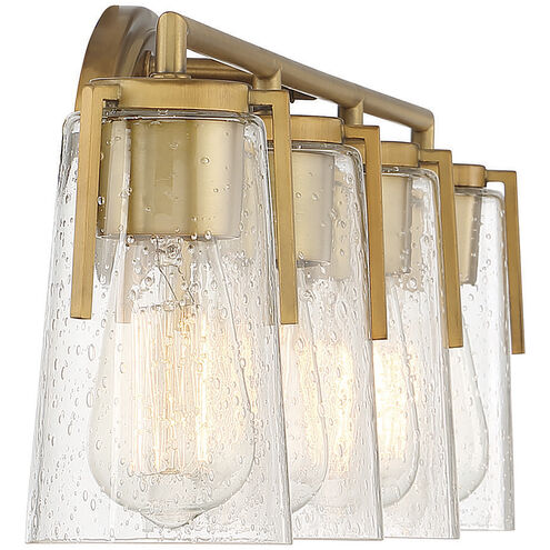 Sacremento 4 Light 32 inch Warm Brass Vanity Light Wall Light, Essentials