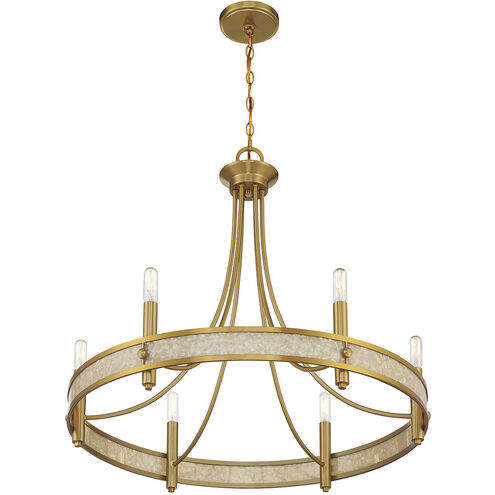 Camden 6 Light 28 inch Warm Brass Chandelier Ceiling Light