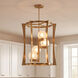 Darien 4 Light 23 inch Warm Brass Pendant Ceiling Light
