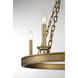 Seville 4 Light 25 inch Warm Brass Chandelier Ceiling Light, Essentials