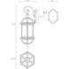 Kensington Outdoor Wall Lantern in Rustic Bronze