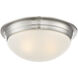 Stella 2 Light 13 inch Satin Nickel Flush Mount Ceiling Light, Essentials