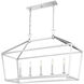 Townsend 5 Light 44 inch Polished Nickel Linear Chandelier Ceiling Light, Essentials