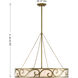 Halstead 8 Light 28.13 inch Antique Patina Chandelier Ceiling Light