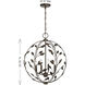 Laska 4 Light 20 inch Enchanted Bronze Pendant Ceiling Light