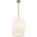 Livingston 1 Light 16 inch Warm Brass Pendant Ceiling Light