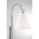Rutland 11.5 inch 60 watt Satin Nickel Adjustable Wall Sconce Wall Light, Essentials