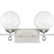 Medina 2 Light 16 inch Satin Nickel Bathroom Vanity Light Wall Light