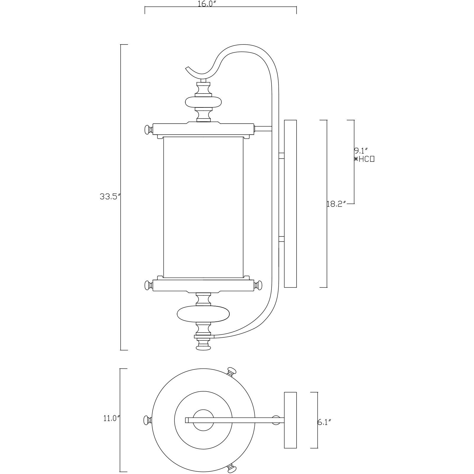 Palmer Outdoor Wall Lantern