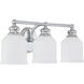 Melrose 3 Light 24 inch Polished Chrome Bathroom Vanity Light Wall Light, Essentials