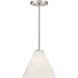 Blair 1 Light 10 inch Satin Nickel Mini-Pendant or Semi-Flush Ceiling Light