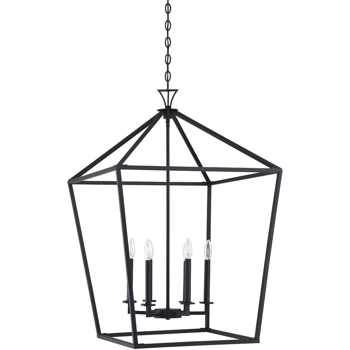 Townsend 6 Light 24 inch Matte Black Pendant Ceiling Light, Essentials