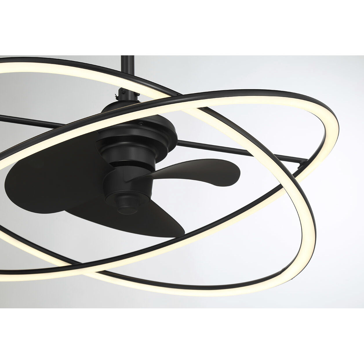 Dorado 14 inch Matte Black with Black Blades Fan D'Lier