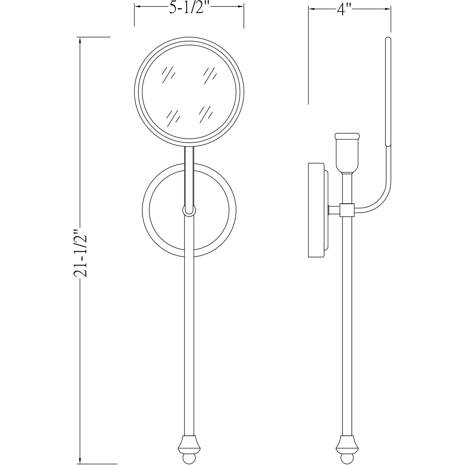 Oberyn 1 Light 5 inch Vintage Black with Warm Brass Wall Sconce Wall Light