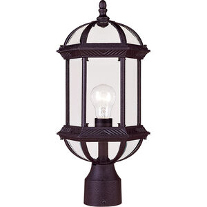 Kensington 1 Light 18 inch Textured Black Outdoor Post Lantern